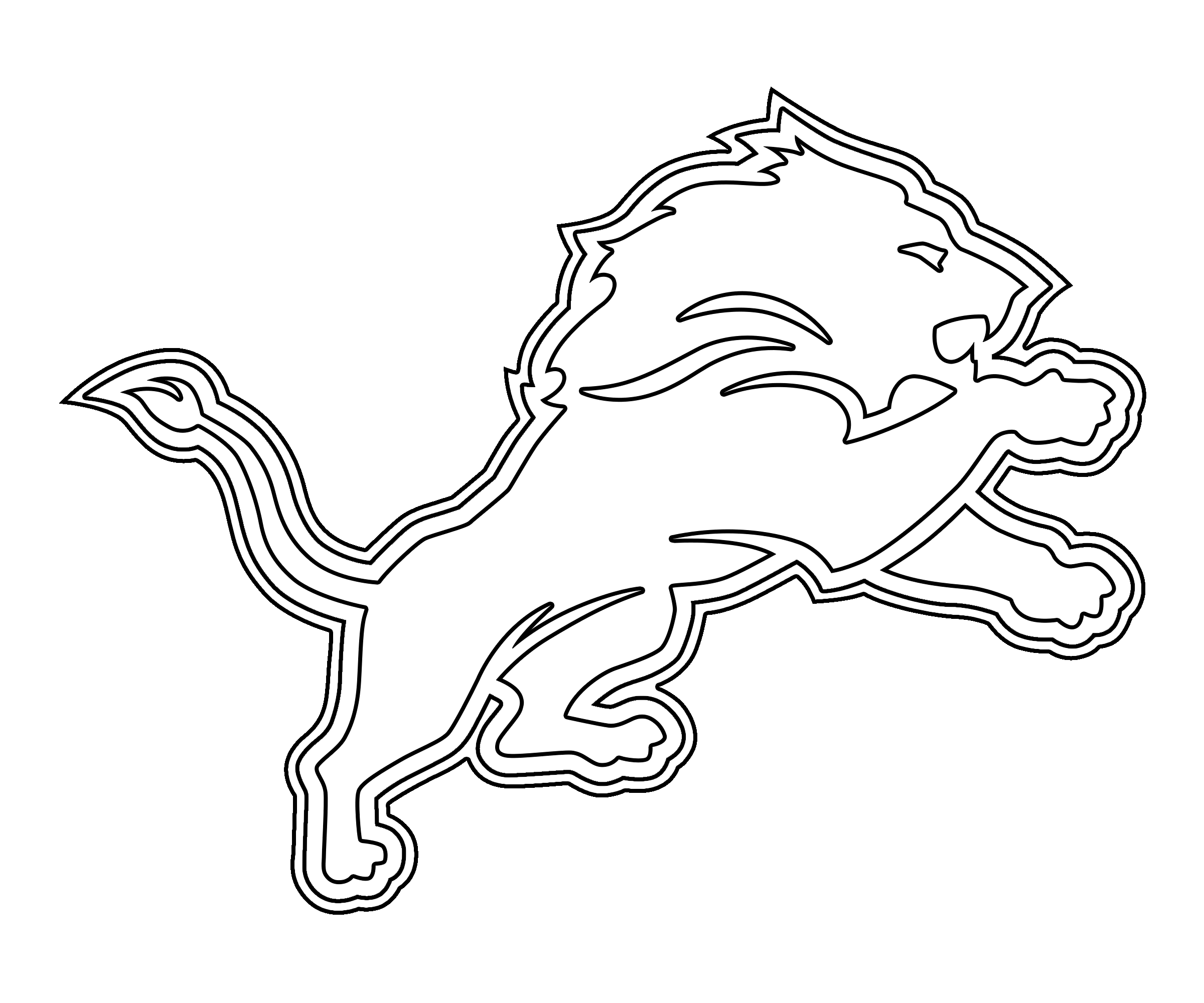 Red White Detroit Lions Logo - Detroit Lions Logo PNG Transparent & SVG Vector