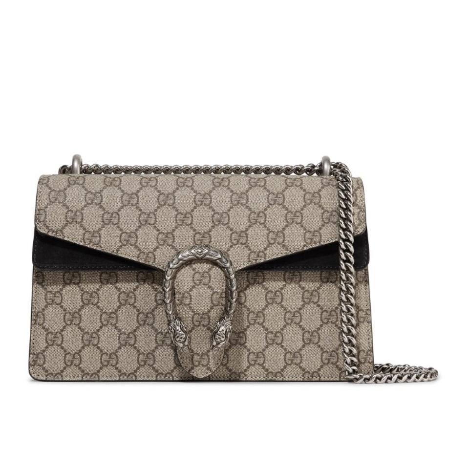 Gucci Small Logo - Gucci Dionysus Small Logo Canvas Suede Leather Chain Shoulder Bag ...