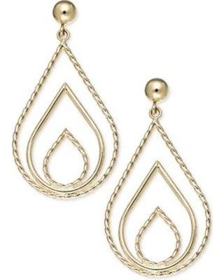 Triple Teardrop Logo - Amazing Deals on 10k Gold Earrings, Polished and Rope Triple ...