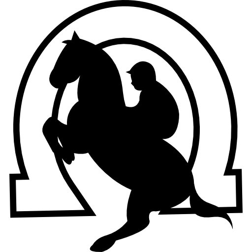 Horse Jumping through Horseshoe Logo - LogoDix
