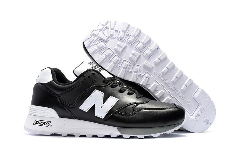 New Balance White Logo - New Balance 577 Unisex Shoes For Cheap Suedeh Suede/Leather Black ...