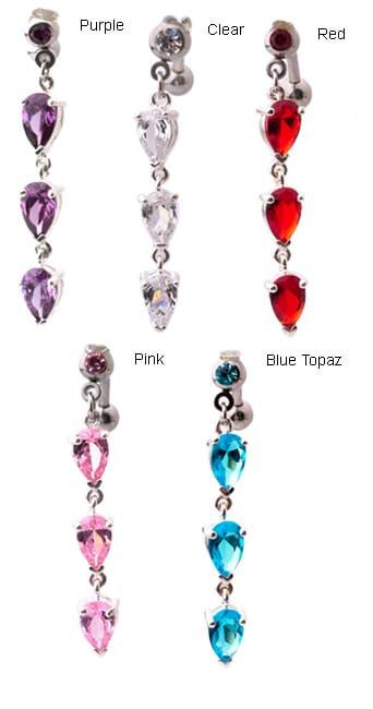 Triple Teardrop Logo - Shop Carolina Glamour Collection Surgical Steel Triple Teardrop ...