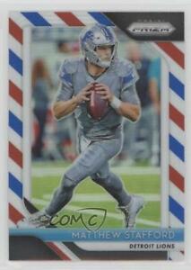 Red White Detroit Lions Logo - 2018 Panini Prizm Red White & Blue #133 Matthew Stafford Detroit ...