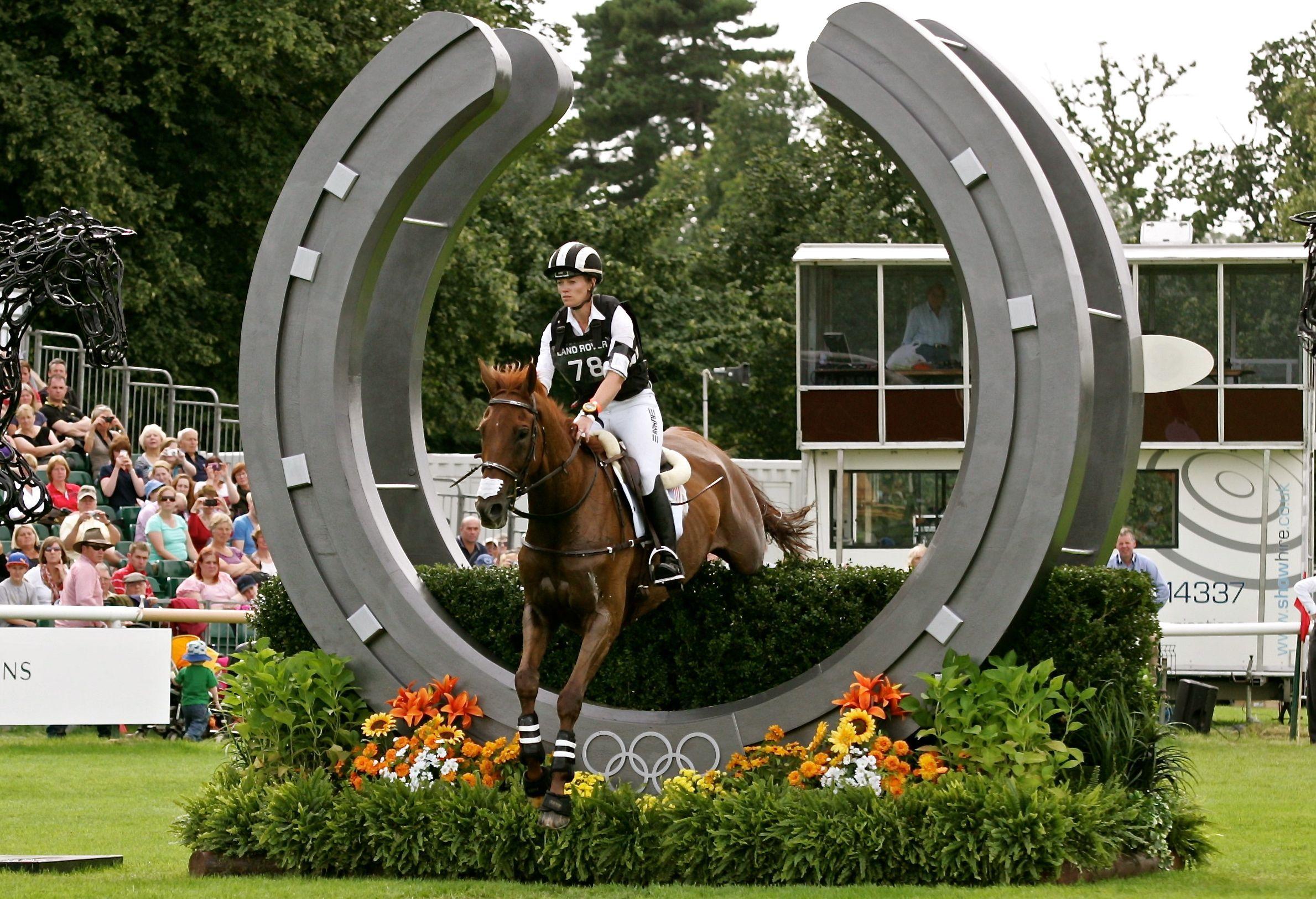 Horse Jumping through Horseshoe Logo - Cross Country | A Horse-of Course | Horses, Cross country, Show Jumping