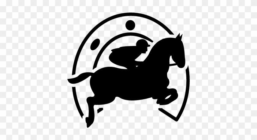 Horse Jumping through Horseshoe Logo - LogoDix