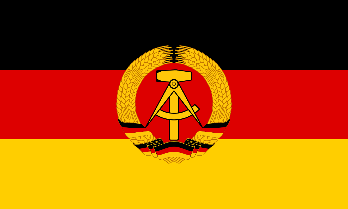 Black Red and Gold Logo - Flag of East Germany