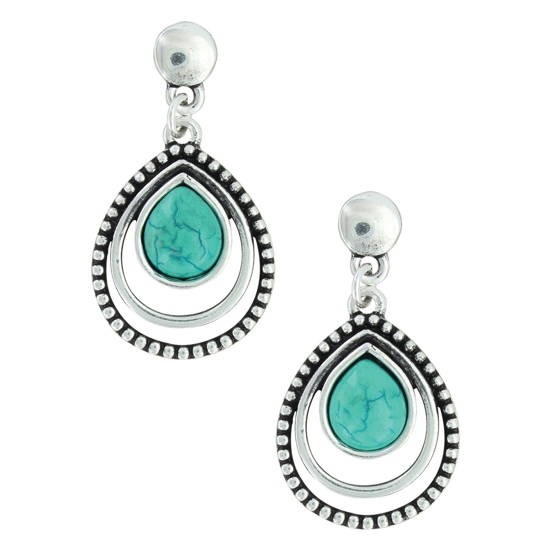 Triple Teardrop Logo - Triple Teardrop Beaded Earrings Attitude Jewelry | Montana Silversmiths