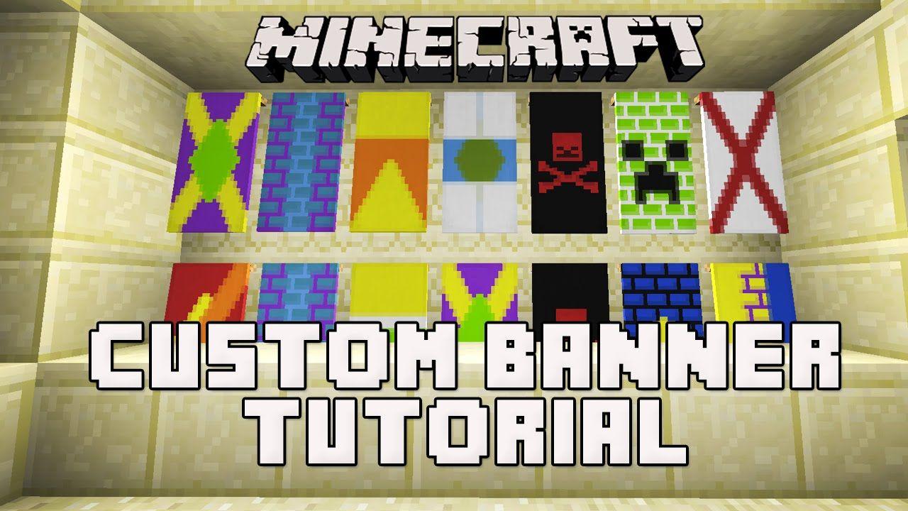 Can I Use Mine Craft Logo - Minecraft Snapshot 14w30b: How To Make Banners Custom Banner Flag