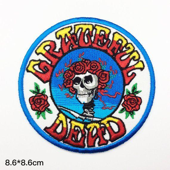 Grateful Dead Band Logo - band patches Grateful Dead Embroidery classic rock patch Embroidered ...