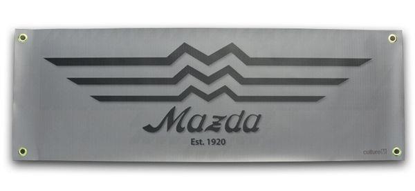 Vintage Mazda Logo - CultureM Vintage Mazda Garage Banner
