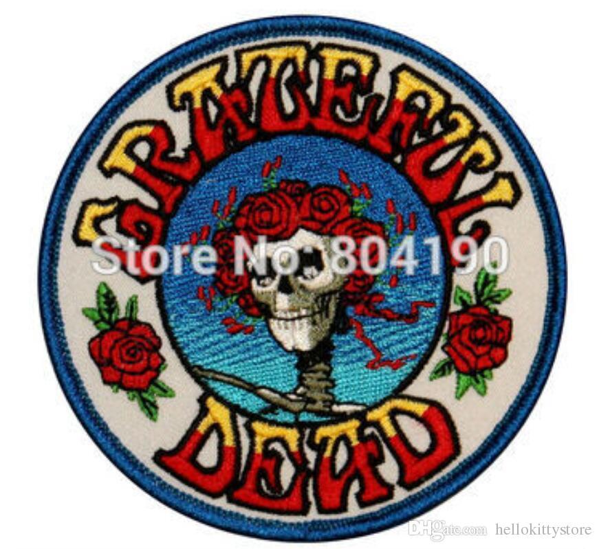 Grateful Dead Band Logo - 3.5 Grateful Dead Skull & Roses Music Band Embroidered LOGO