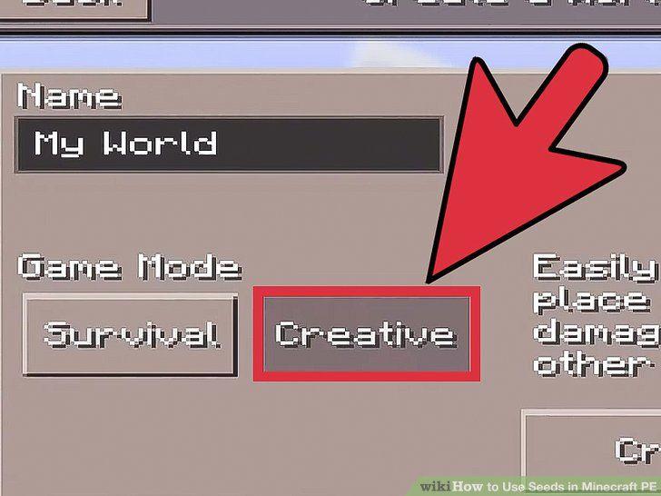 Can I Use Mine Craft Logo - How to Use Seeds in Minecraft PE: 6 Steps (with Pictures)