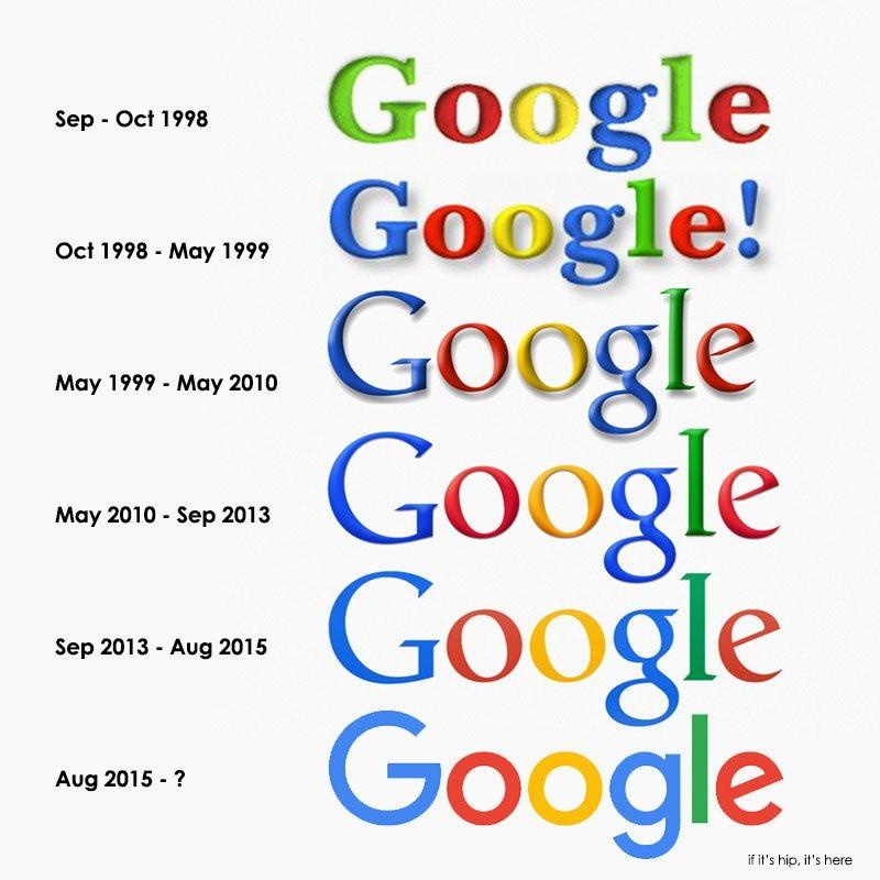 Google 1998 Logo - Redesigning The Google Logo Ain't As Easy As It Looks. - if it's hip ...