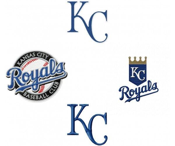 Kansas City Royals Logo - Kansas city Royals logo machine embroidery design for instant download