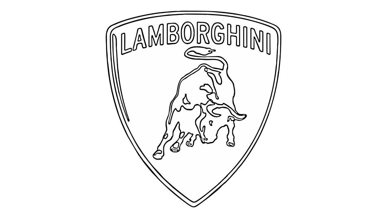 Drawing Art Logo - How to Draw the Lamborghini Logo (symbol) - YouTube