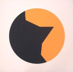 Multiple Orange Circle Logo - Orange Schwarz Mediumcolor By. Leon Polk SMITH. Buy Art Online
