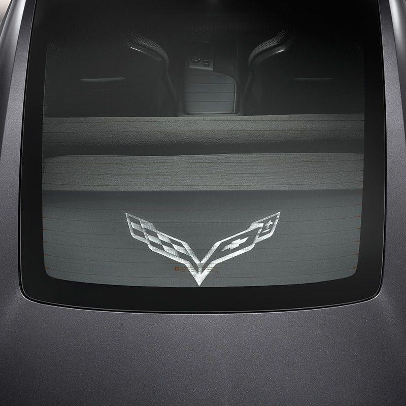 2017 Corvette Stingray Logo - Corvette Stingray Cargo Security Shade, Upper and Lower, Logo
