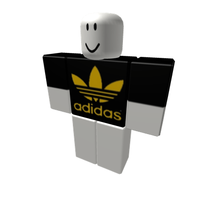 Gold Adidas Logo - Gold Adidas Logo Shirt - Roblox