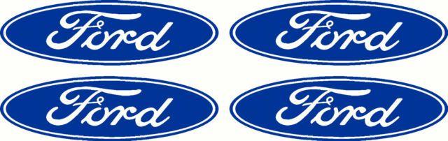 Small Ford Logo - Small Ford Logo 4 Pack Sticker Decals