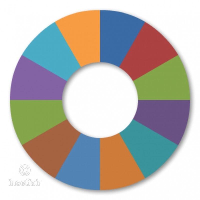 Multiple Orange Circle Logo - Multi color infographic circle diagram or logo
