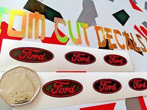 Small Ford Logo - 6x Ford Logo Vinyl Sticker Decals Small Wheels Mirror Laptop Car ...