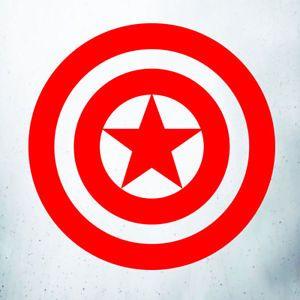 Car with Red Shield Logo - Captain America Shield Logo Car/Laptop/Wall Art/Window Vinyl Decal ...