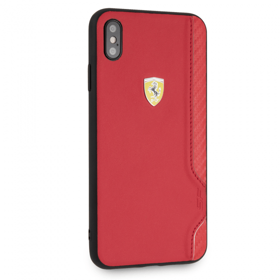 Car with Red Shield Logo - FERRARI ON TRACK RAC SHIELD - PU RUBBER SOFT TOUCH - CAR RED IP 6.5