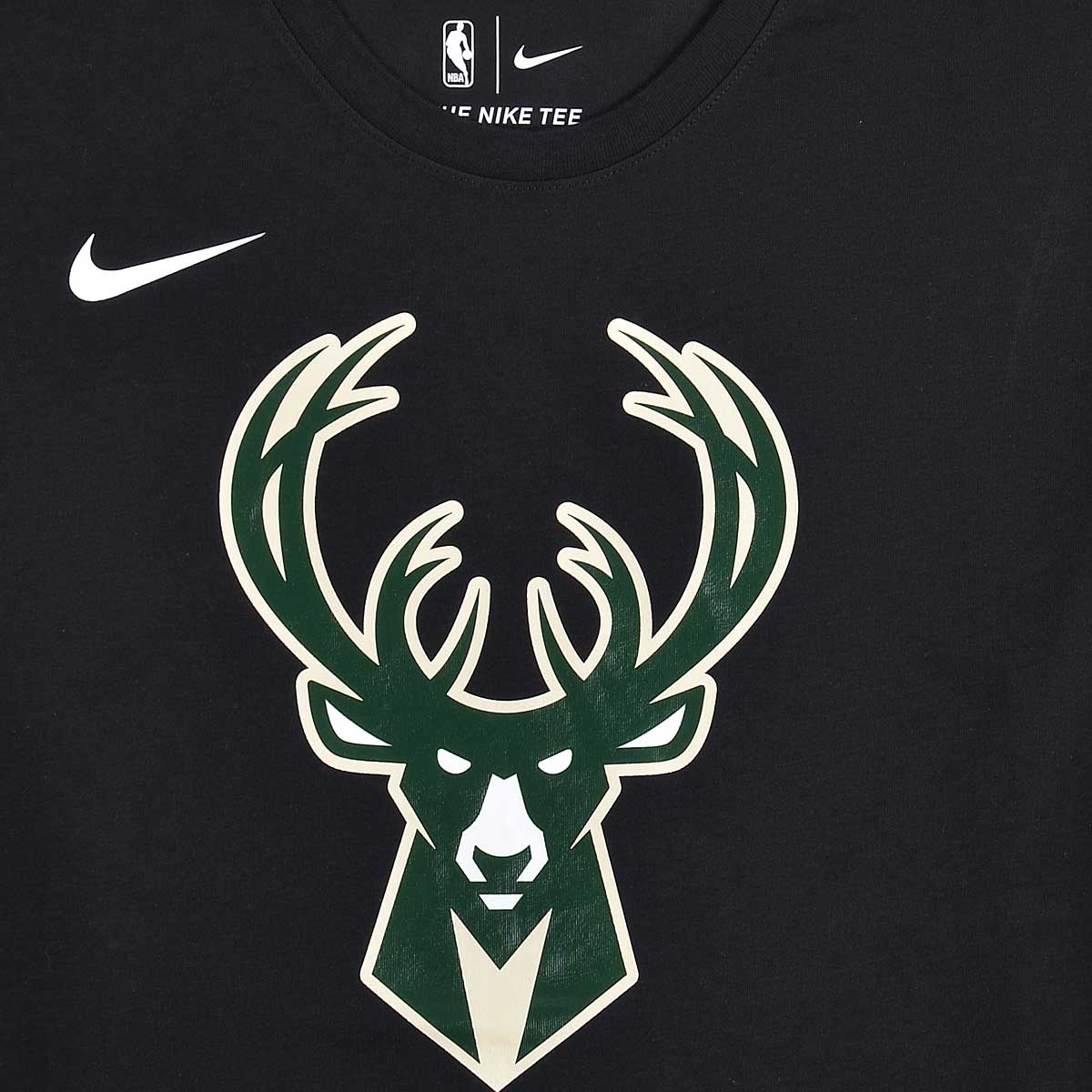 Bucks Logo - Nike NBA DRY T SHIRT MILWAUKEE BUCKS ES LOGO Black Bei KICKZ.com
