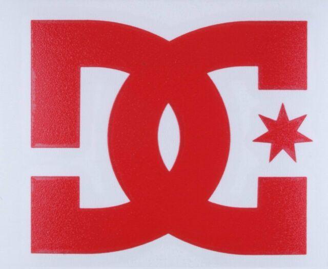 Red DC Logo - One Authentic Red DC Shoes Logo Decal 4