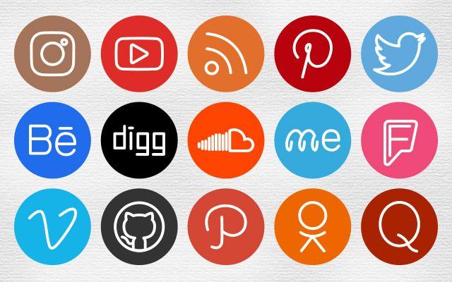 2017 Social Media Logo - 300 Circle Thin Social Media Icons 2017 | World's Largest Collection ...