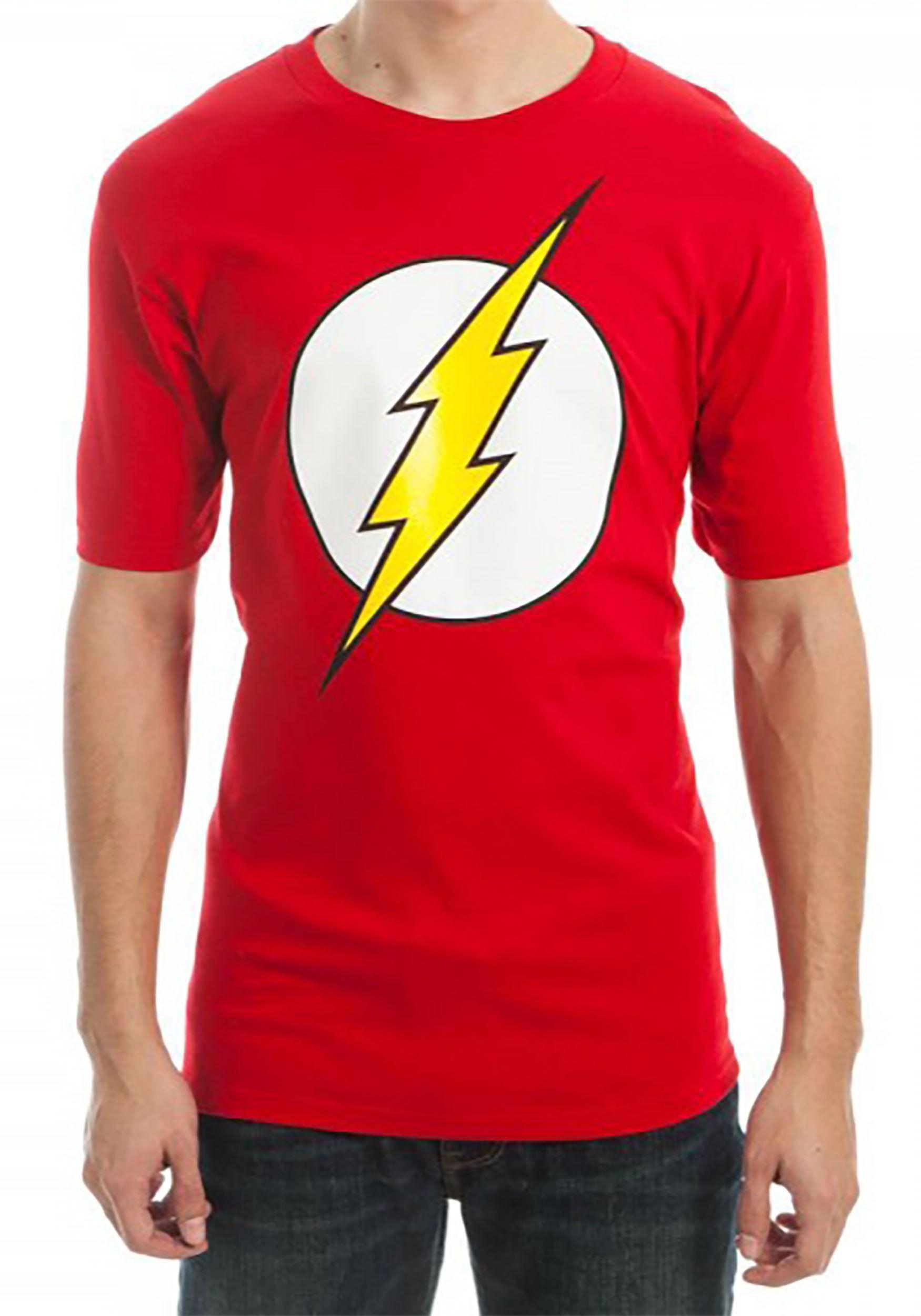 Red DC Logo - Men's DC Comics Flash Logo Red T-Shirt