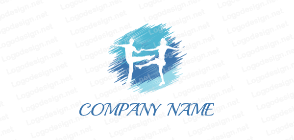 Dancing Man Company Logo - silhouette man and woman dancing | Logo Template by LogoDesign.net