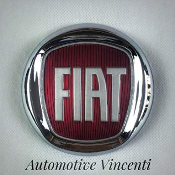 Fiat Logo - Red Fiat Logo Emblem Decoration - Front 95 mm: Amazon.co.uk: Car ...