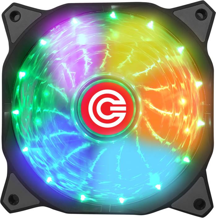 Multiple Orange Circle Logo - Circle CG 16X7C Multi Colour Gaming Fan Cooler : Flipkart.com