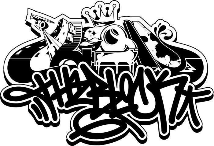 Graffiti Tag Logo - Flood the Block Hand Cameo