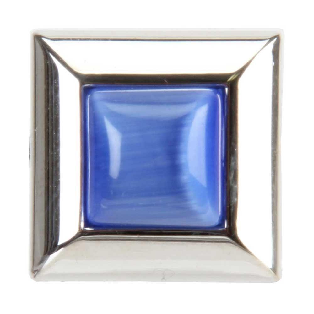 Silver Blue Square Logo - Thomas Brown Silver-tone Blue Square Stone Set Cufflinks TB470100 ...