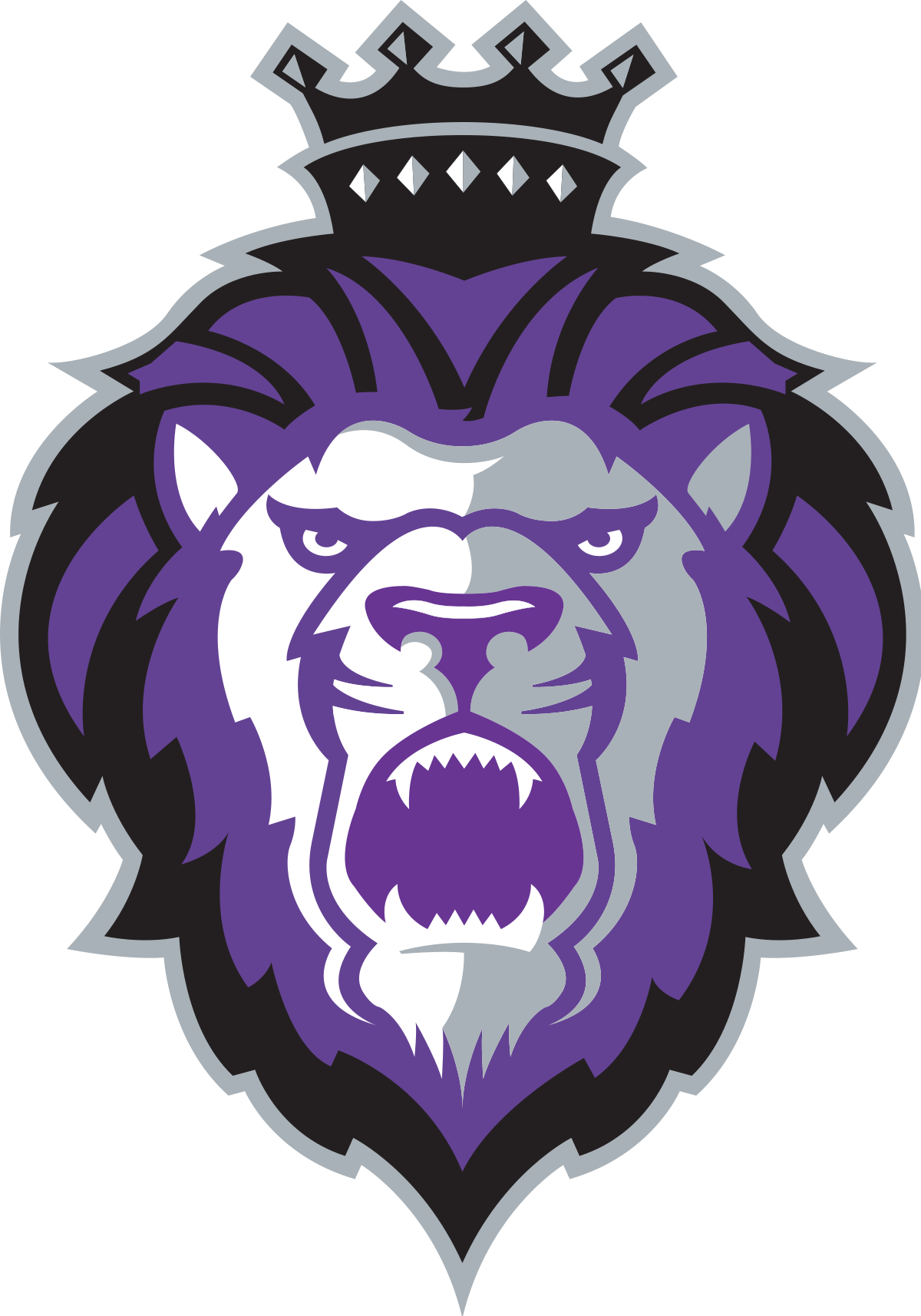 Purple and Black Logo - Reading Royals