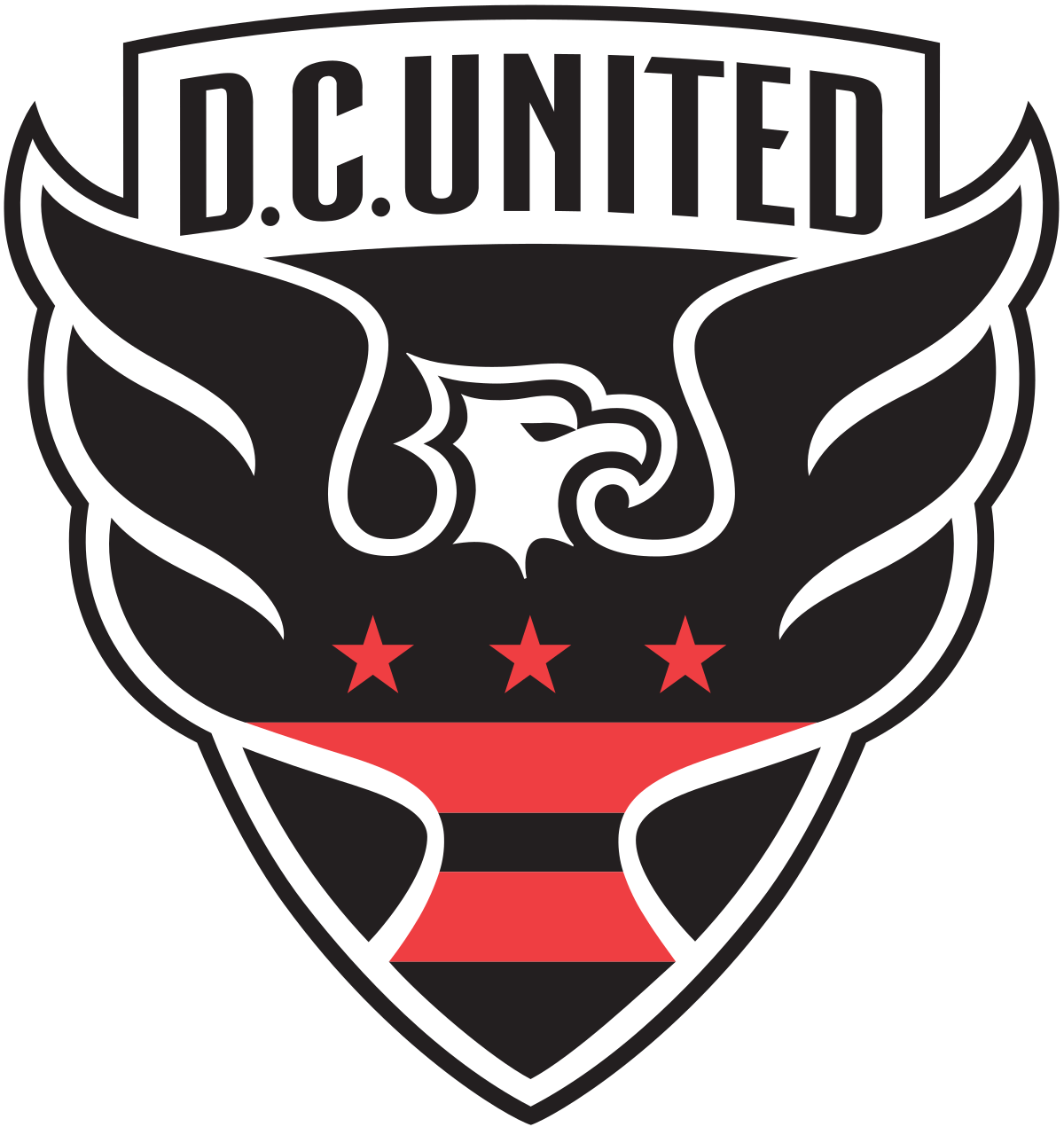 Red and White Soccer Logo - D.C. United