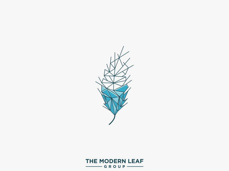 Modern Leaf Logo - MODERN LEAF GROUP LOGO by Keisha | Dribbble | Dribbble