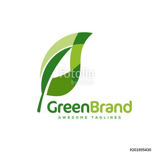 Modern Leaf Logo - Logo of green leaf ecology nature element vector icon. Design shape ...