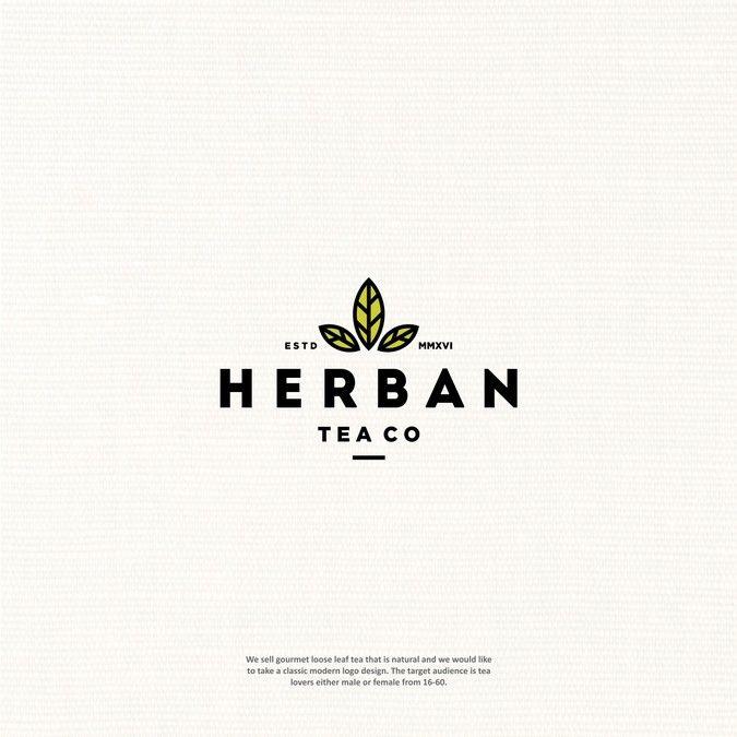 Modern Leaf Logo - Create a modern, clean, classic, logo for Herban Tea! | Logo design ...