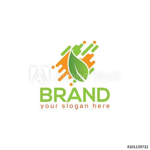 Modern Leaf Logo - Modern leaf logo, Logo Design Template - Buy this stock vector and ...