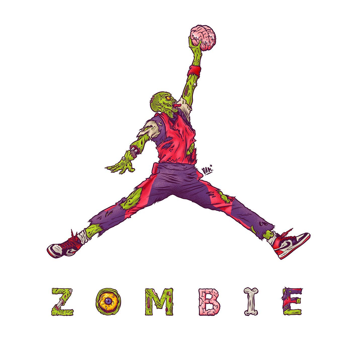 Dope Jordan Logo - Air Zombie Jordan Logo on Behance