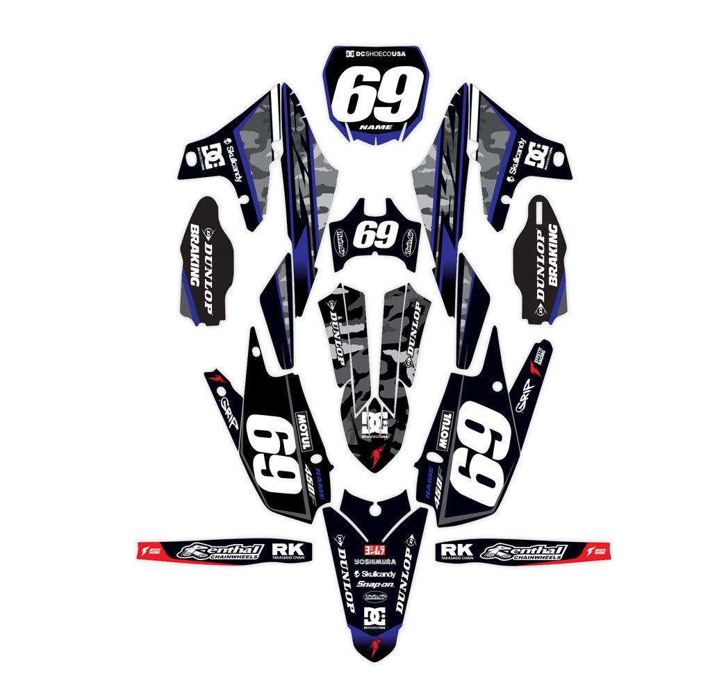 Camo Yamaha Logo - CAMO Racing Graphics Motocross