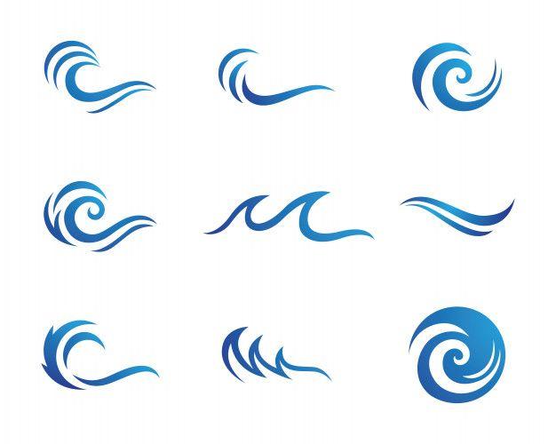Wave Logo - Water wave logo template Vector | Premium Download