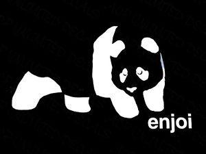 Enjoi Logo - Enjoi Skateboards Panda Logo Sticker Decal Stick And Peel Skate ...