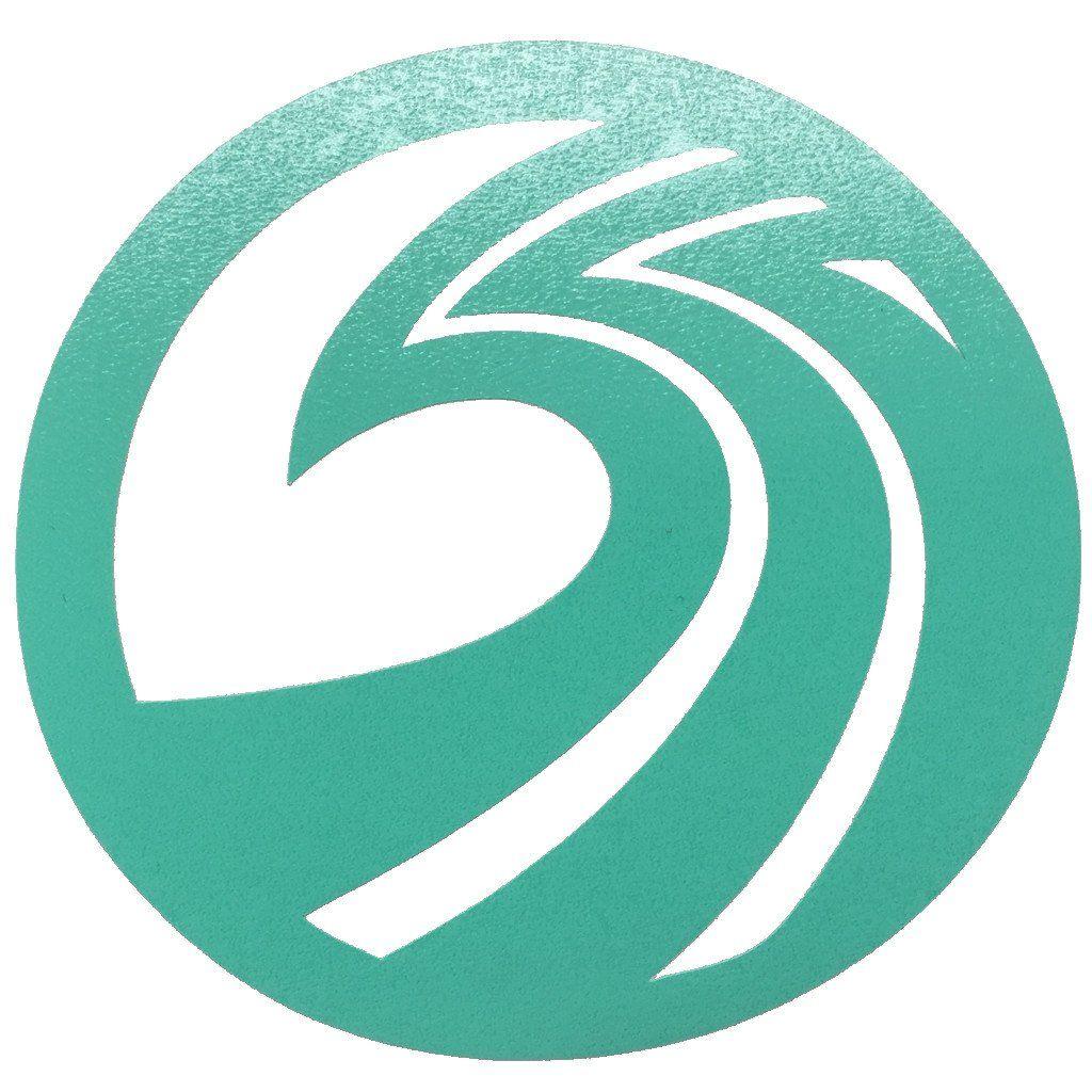 Surf Wave Logo - Seaside Surf Shop - New Wave Logo Die Cut- 3