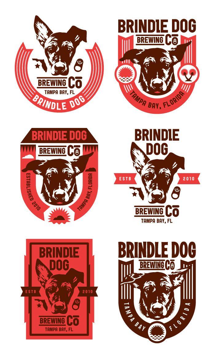 Dog a Red Web Logo - Concept: Brindle Dog Brewery's | Design Envy | Identity | Pinterest ...