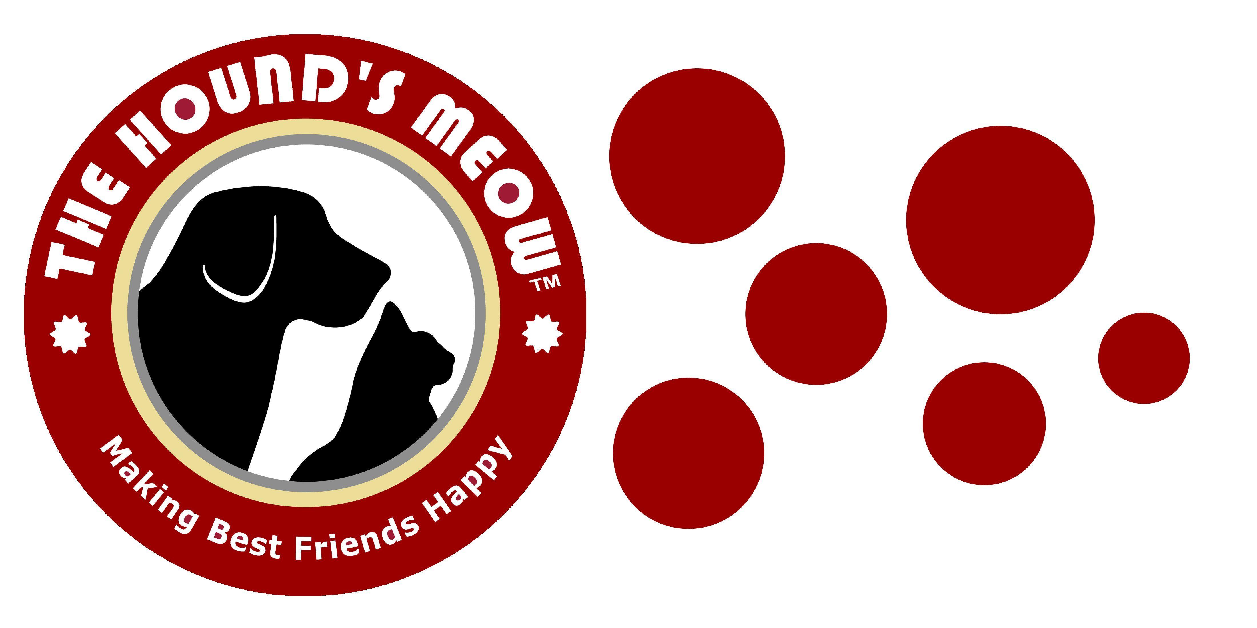 Dog a Red Web Logo - The Hounds Meow Dog Food Cat Food Tampa Lutz Florida. Lutz, FL