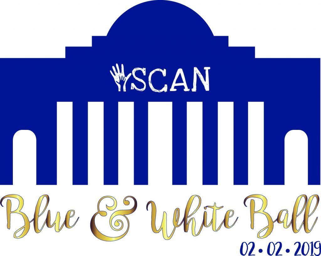 White and Blue Rectangle Logo - Blue & White Ball